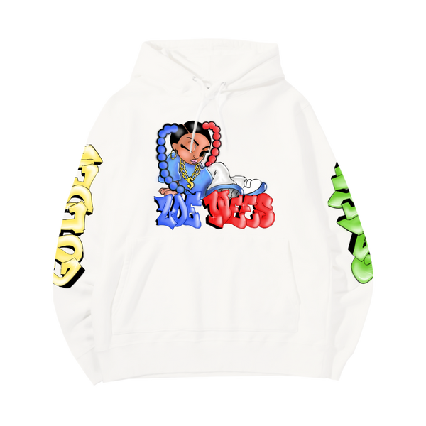 Golden Wings Hoodie White Zoe Wees Official Store