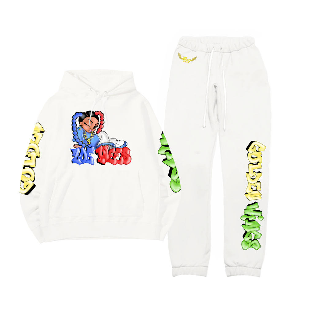 Golden Wings Tracksuit - White