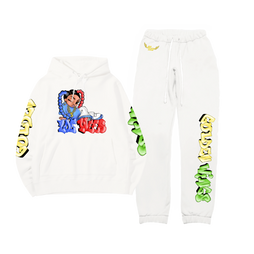 Golden Wings Tracksuit - White